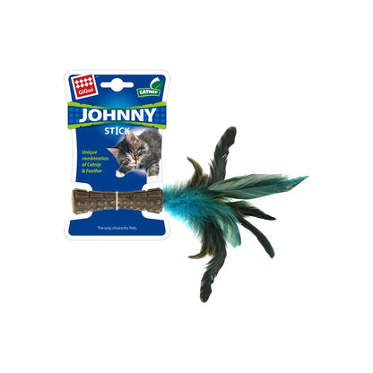 Juguete Johnny Stick con Catnip y plumas